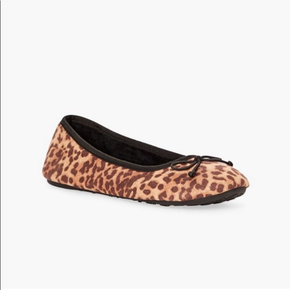 Shoe Dazzle-Llysha Ballerina Slippers-Leopard Size S(5-6) and M(7-8) NWT